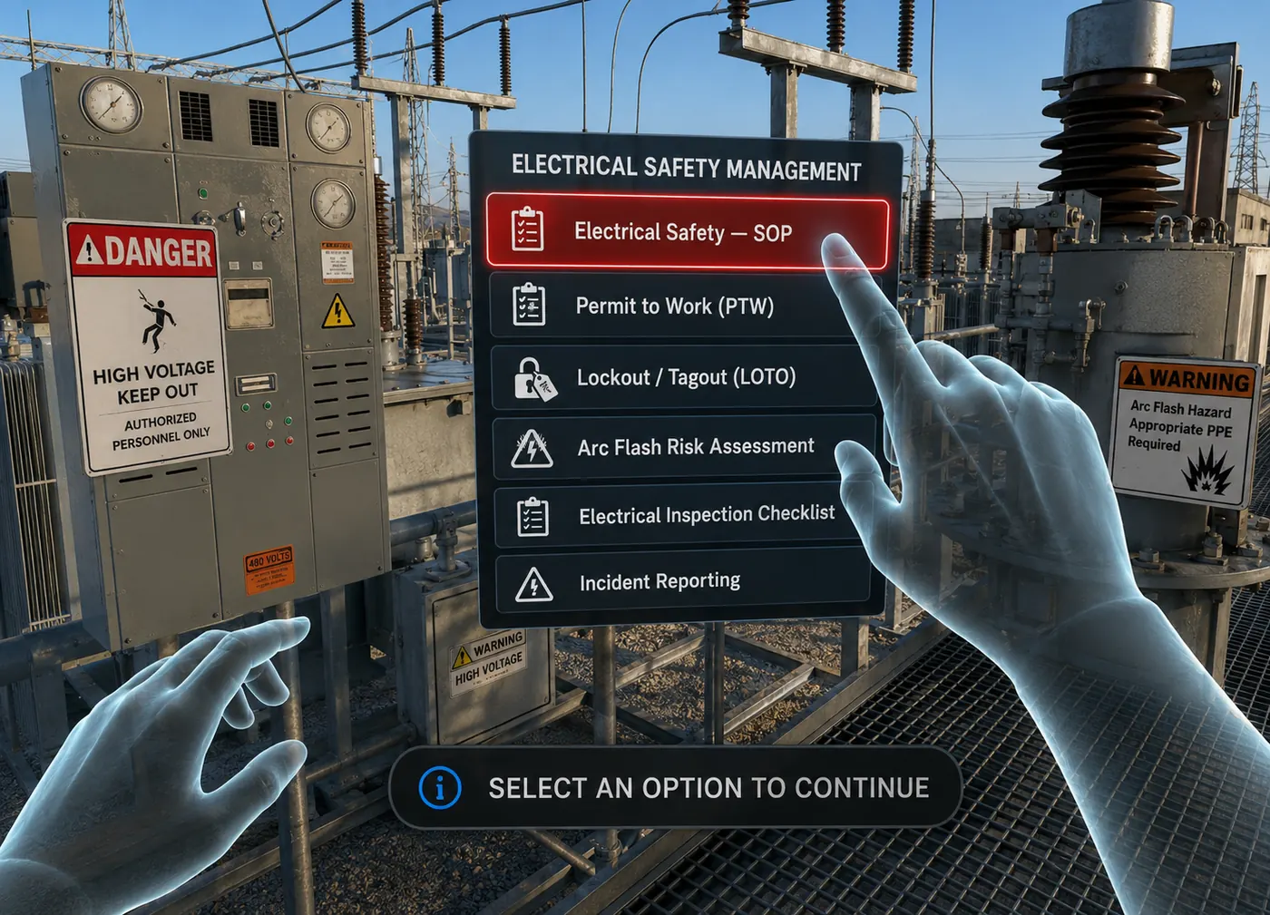 Arc Flash Safety — Drona VR preview