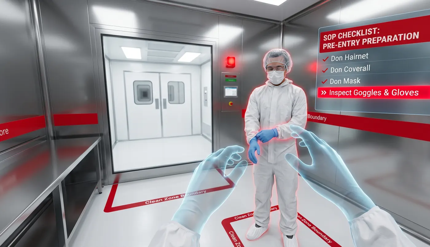 Cleanroom Operations — Drona VR scene 3 of 4