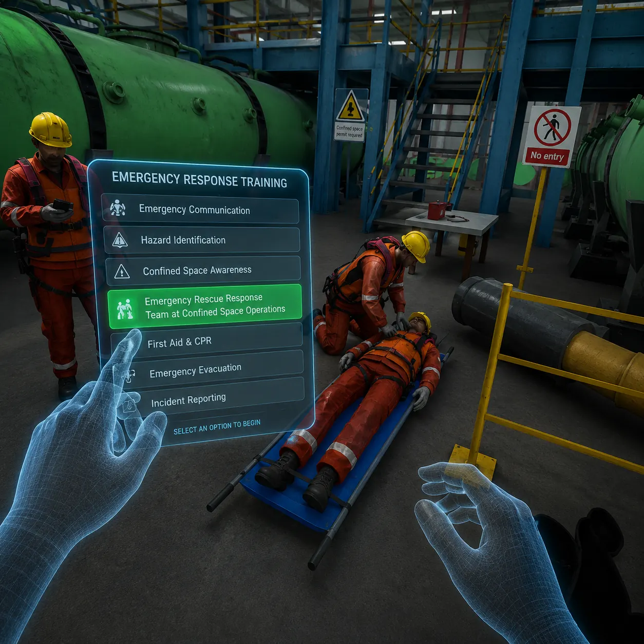 Confined Space Safety — Drona VR scene 2 of 4