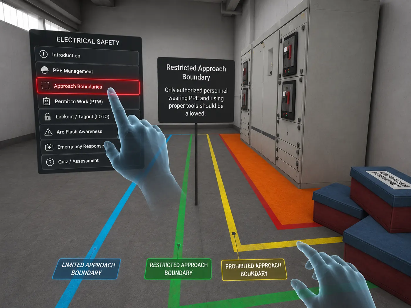 Electrical Safety — Drona VR scene 3 of 4