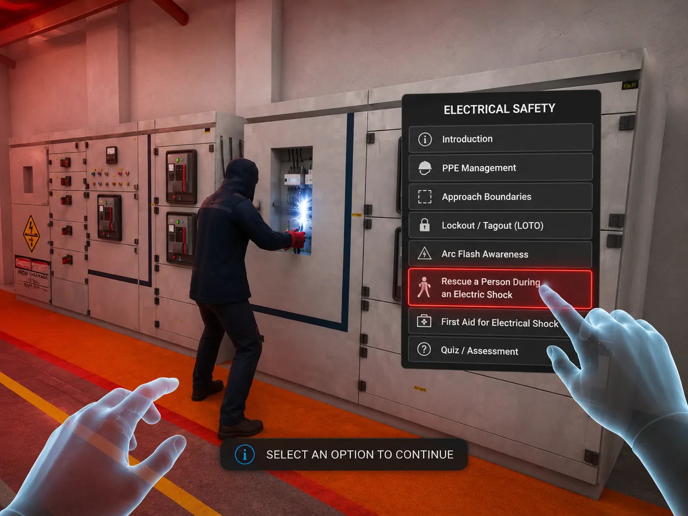 Electrical Safety — Drona VR scene 4 of 4