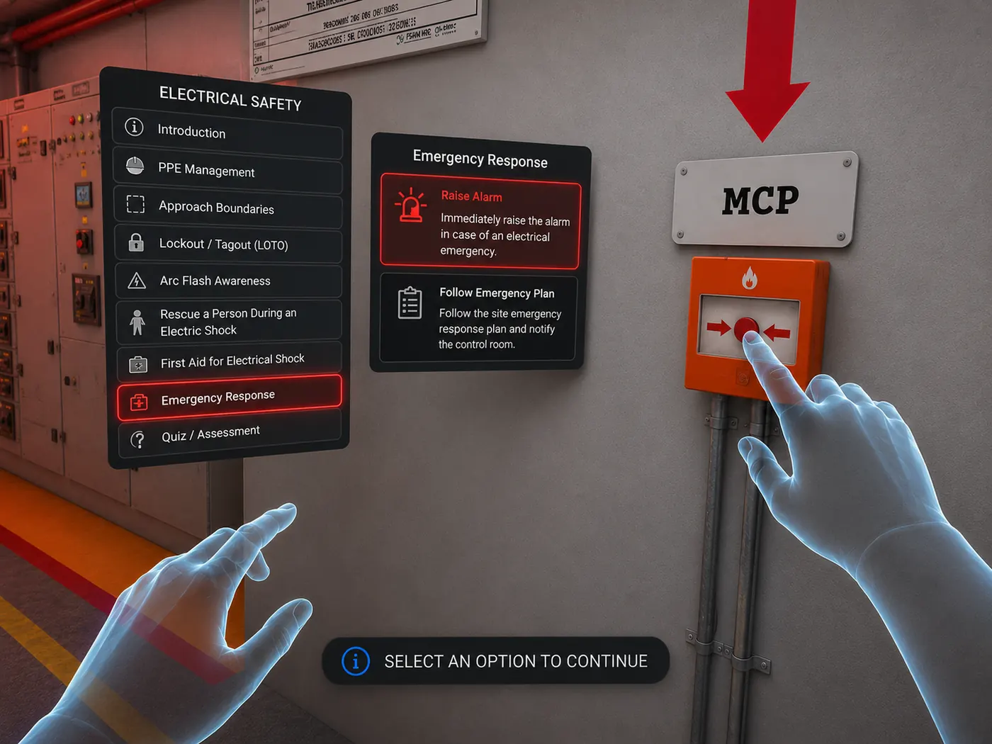 Fire Safety — Drona VR scene 3 of 4