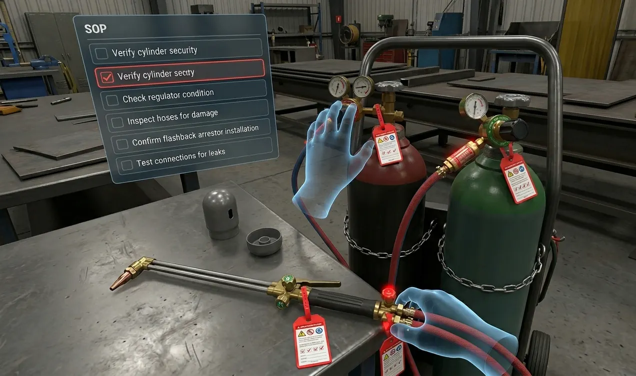 Gas Cutting Safety — Drona VR scene 3 of 4