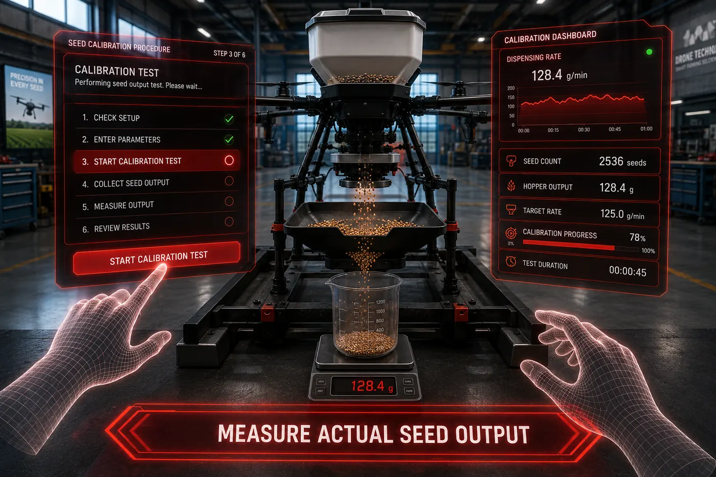 Seed Calibration — Drona VR scene 3 of 4