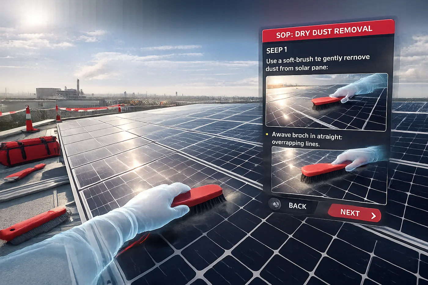 Solar Panel Cleaning — Drona VR scene 2 of 4