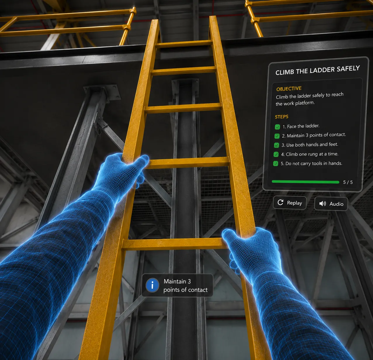 Work at Height — Drona VR scene 2 of 5